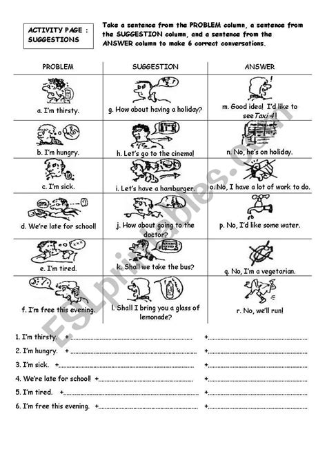 Suggestions Shall Let´s How About Esl Worksheet By Lilibelle