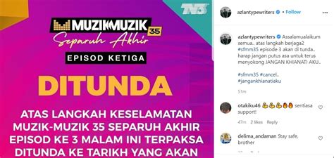 For more information and source, see on this link : Separuh Akhir Muzik-Muzik SAH Ditunda, Peserta Malam Ini ...