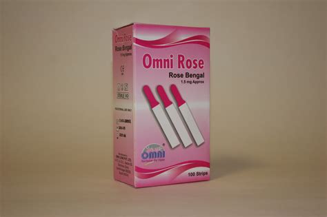 Omni Rose Ophthalmic Rose Bengal Strips