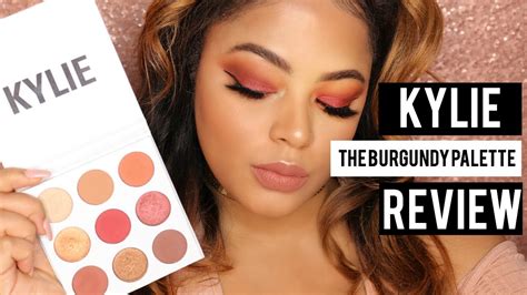 Review Kylie Jenner The Burgundy Palette Review Demo Youtube