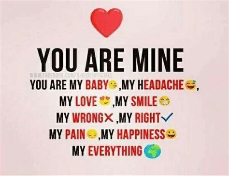 You Are Mineshe Is My Everything100forever My Mind Quotes