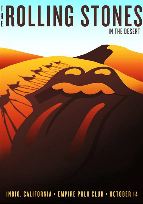 Große auswahl an rolling stones poster. ROLLING STONES In The Desert:- INDIO California Empire ...