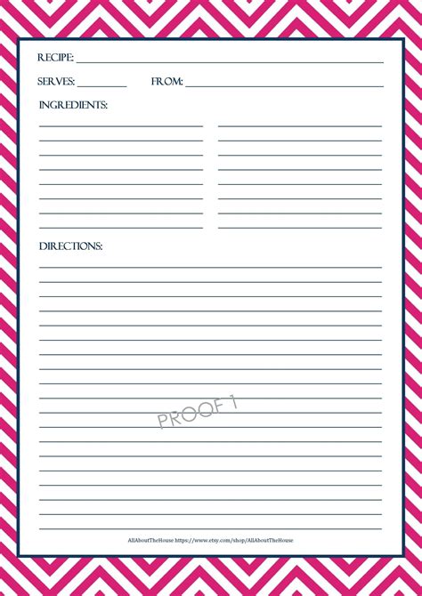 81 Create 8 X 10 Recipe Card Template In Photoshop With 8 X 10 Recipe