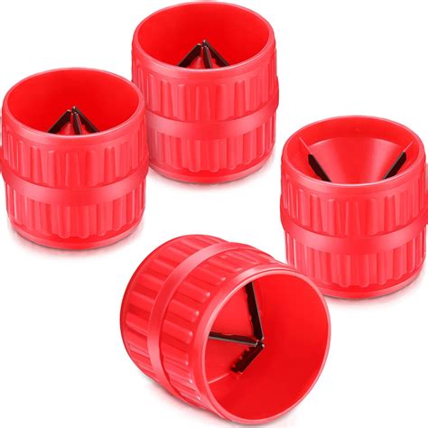 Buy 4 Pieces Pipe And Tubing Reamer Red Inner Outer Reamer Pipe Tube