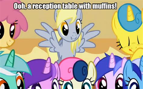 Derpy Sees A Reception Table With Muffins My Little Pony Friendship