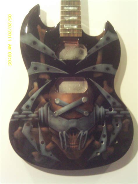 Custom Painted Guitars Mgadt Korova Art Artwork By John M Stewart