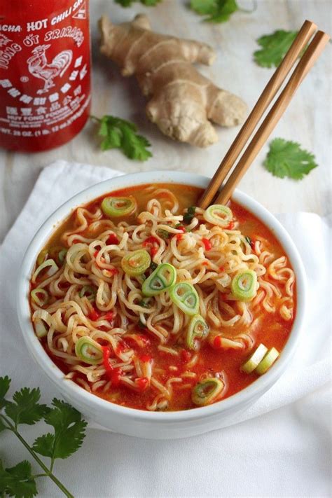 20 Minute Spicy Sriracha Ramen Noodle Soup Video Baker By Nature Recipe Spicy Soup