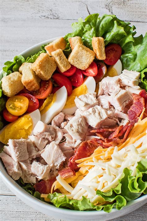 Turkey Chef Salad Easy Leftover Turkey Meal Bake It With Love