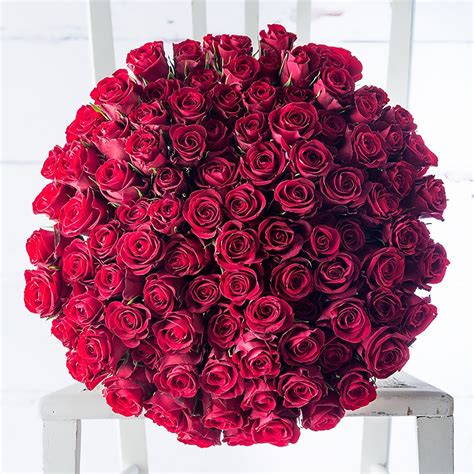 Beautiful bouquet with unusual flowers. 100 Red Roses | Luxury Roses Delieved | Appleyard Flowers