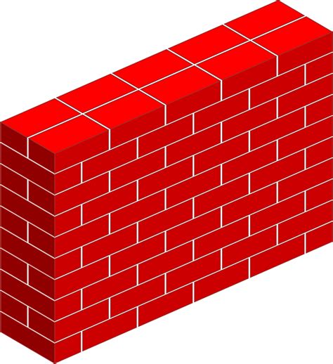 Red Brick Wall Vector Clipart Image Free Stock Photo Public Domain