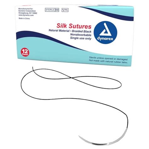 Silk Sutures 18 4 0 C6 Needle