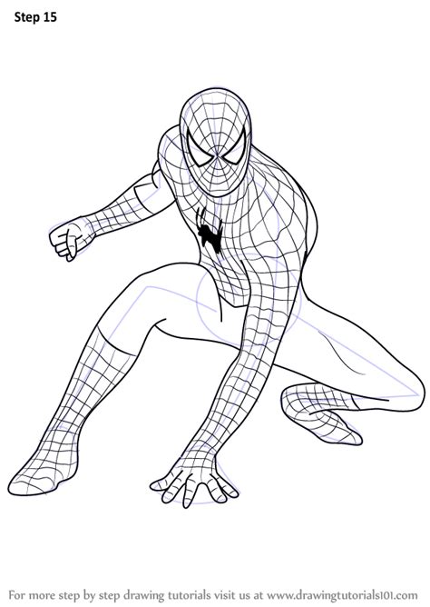 How To Draw Spiderman Step By Step Full Body