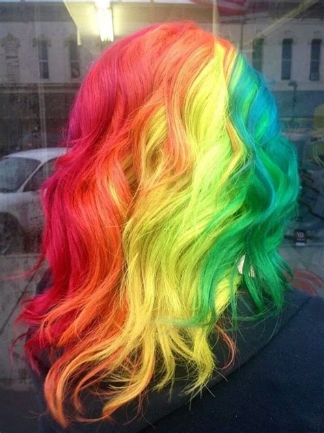 Pin By Pinner On Multi Colored Hair Rainbow Hair Color Rainbow Hair