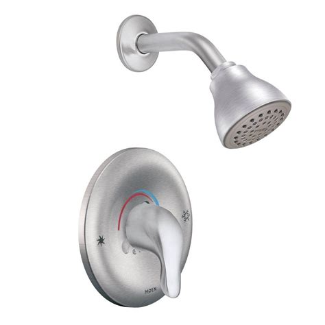 Moen Chateau Single Handle 1 Spray Shower Faucet Trim Kit In Brushed