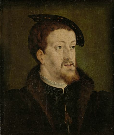 Portrait Of Charles V Holy Roman Emperor Jan Cornelisz Vermeyen