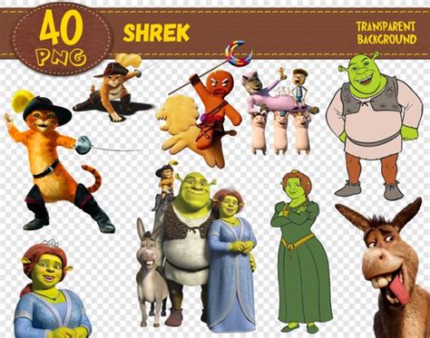 Shrek Clipart Shrek Characters Shrek Png Printable Etsy Shrek