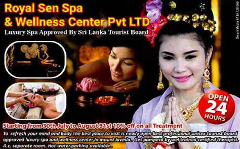 Spa Massage Centers In Colombo And Other Cities Of Sri Lanka Royal Sen Spa And Wellness Center