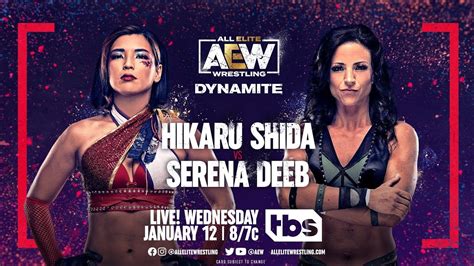 Full Match Hikaru Shida Vs Serena Deeb Aew Dynamite Jan