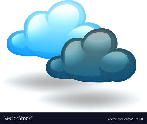Cloudy Weather Royalty Free Vector Image Vectorstock