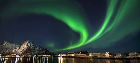 Nordlicht Lofoten Svolvaer Hafen Foto And Bild Europe Scandinavia