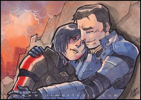 Psc Kaidan And Shepard By Aimo On Deviantart Mass Effect Kaidan Mass Effect Art Mass Effect
