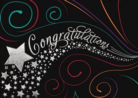 Stars And Swirls Congrats Congratulations Cards From Cardsdirect