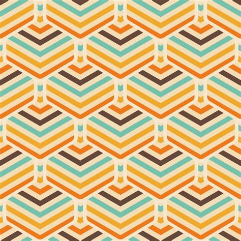 Premium Vector Retro Seamless Pattern Background