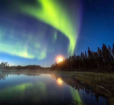 Auroras In August In Rovaniemi Finnish Lapland Photo By Jani Ylinampa