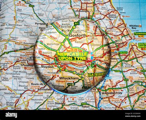 Newcastle Upon Tyne Map Hi Res Stock Photography And Images Alamy