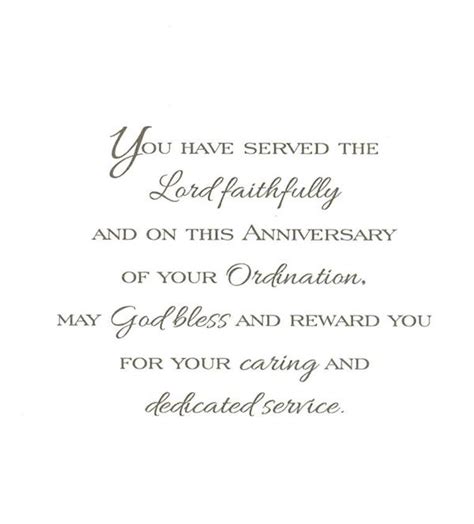 On The Anniversary Of Your Ordination Greeting Card Raor89941