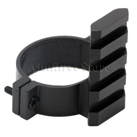 Tactial 35mm Scope Ring Barrel Flashlight Mount Adapter With 20mm