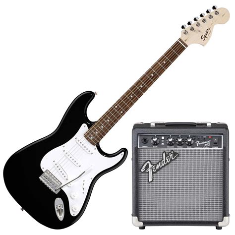 Squier By Fender Stratocaster Pack With 10w Black At Gear4music