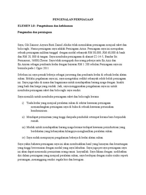 Savesave contoh kertas kerja / rancangan perniagaan koperas. contoh pengenalan perniagaan-kerja kursus ting.4 2011