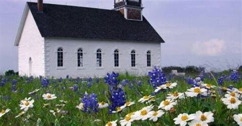 Beautiful Country Church In The Spring Cathedrals And Churches