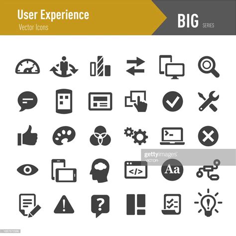 User Experience Icons Big Series High Res Vector Graphic Getty Images