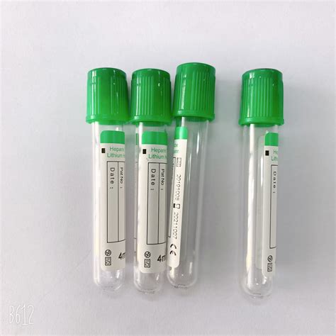 Plasma separating tube (pst) with lithium heparin (sodium heparin for dark green). SST Sodium Heparin Green Top Tube Non Toxic Pyrogen Free ...