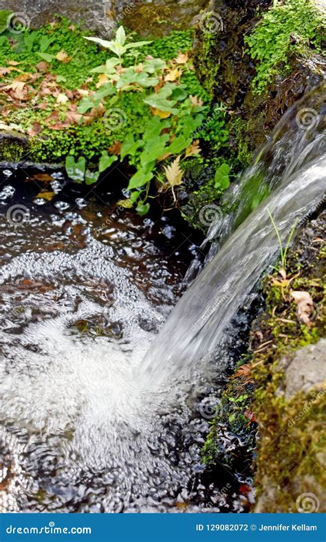 A Close Up Of A Clear Waterfall Stock Photo Image Of Close Waterful