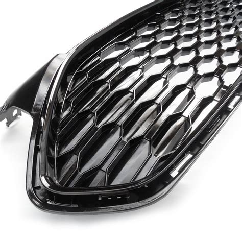 Ford Mondeo Mk5 2014 2018 All Gloss Black Honeycomb Mesh Front Grille