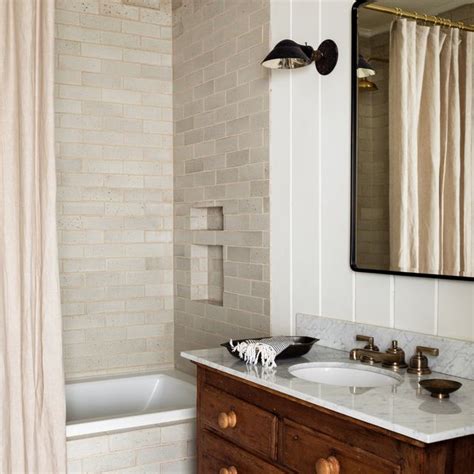 Especially a bathroom with patterned wall, this floor doesn't only reflect the light. 15 Best Subway Tile Bathroom Designs in 2021 - Subway Tile ...