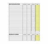 Restaurant Inventory Management Excel Template Pictures