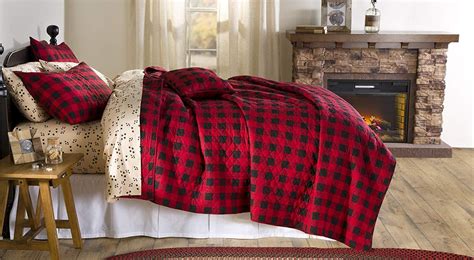 Mainstays Large Buffalo Plaid Flannel 3 Piece Fullqueen Quilt Set