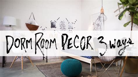 Ultimate Dorm Room Design 3 Ways Youtube