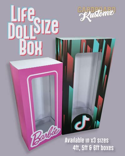 Life Size Doll Box Barb Box Photo Box Cardboard Kustomz