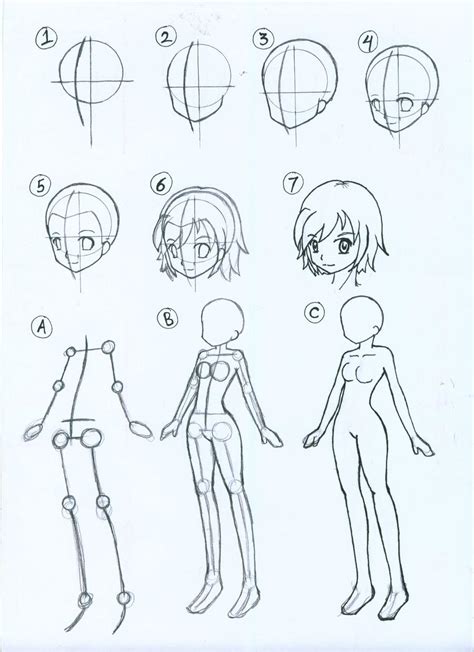 How To Draw Female Anime Body Ii By Arisemutz On Deviantart