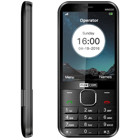 Telefon Mobil Single Sim Maxcom Classic Mm330 3g Black World Comm