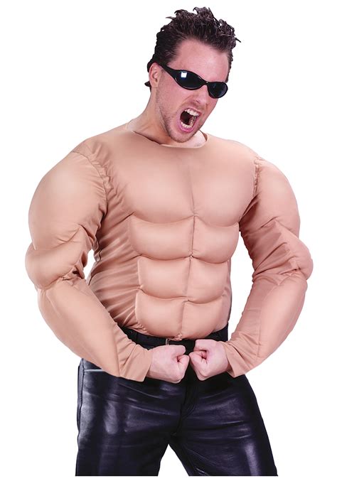 Muscle Chest Shirt Mens Halloween Muscle Chest Costumes