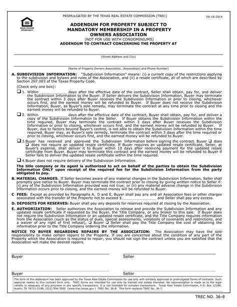 Trec 36 8 Form ≡ Fill Out Printable Pdf Forms Online