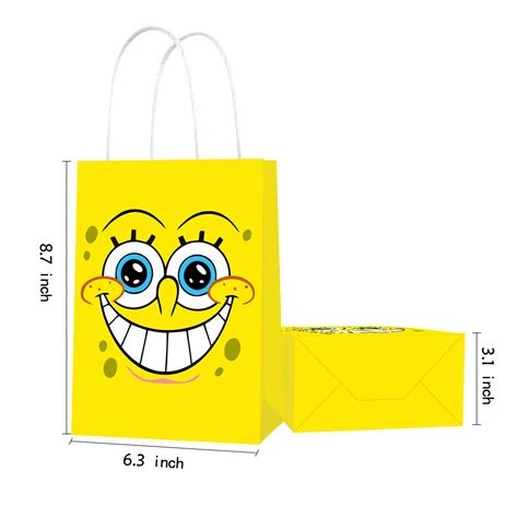 Spongebob Inspired Squarepants Party Supplies Favor Goodie T Bags