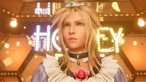Final Fantasy Vii Remake Cloud Gets Dressed As A Woman Youtube