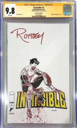 Invincible 1 Nycc 2023 Spot Foil Variant D Cgc Ss 98 Signed By Ryan